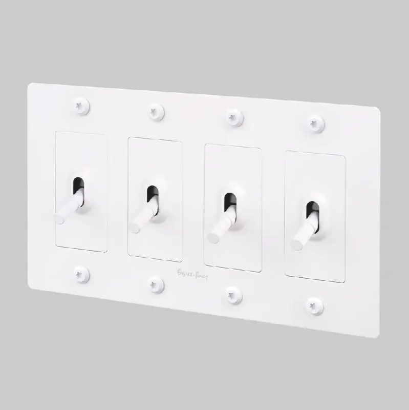 4G Toggle / Linear / With Logo / White