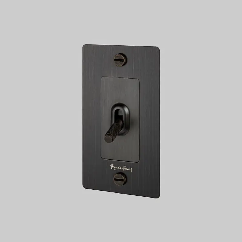 1G Toggle Switch / Logo / Smoked Bronze