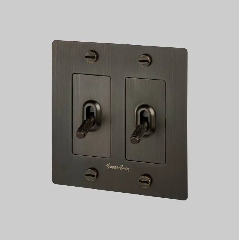 2G Toggle Switch / Logo / Smoked Bronze