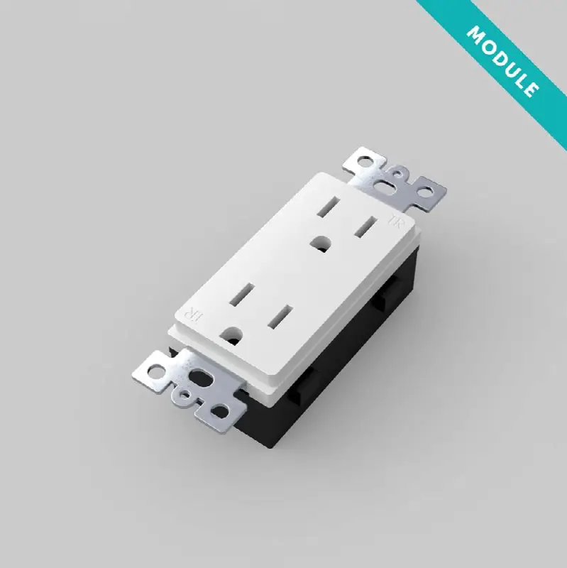 Outlet Module / Duplex / White