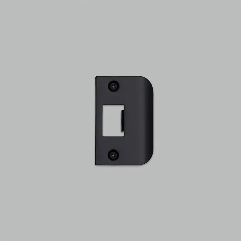 Strike Plate Kit / D Shaped / Standard Door / Black