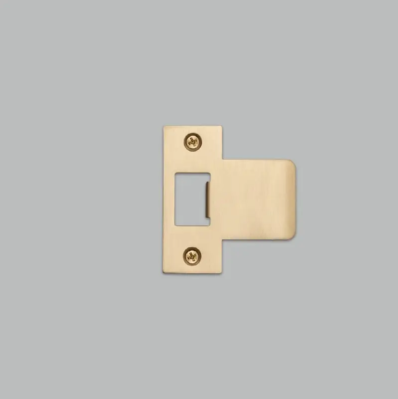 Strike Plate Kit / T Shaped / 75 Mm Door / Brass