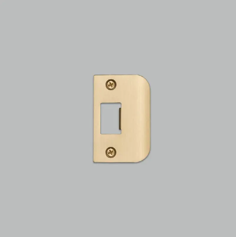 Strike Plate Kit / D Shaped / Standard Door / Brass
