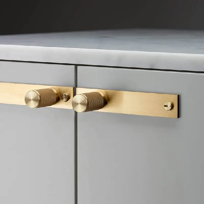 Furniture Knob / Plate / Cross / Brass