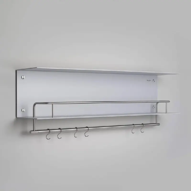 Kitchen Shelf / Hanger / Stone / With Logo / Steel
