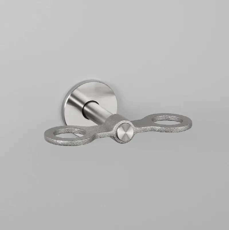 Soap Holder / Cast / Double Dispenser / Steel