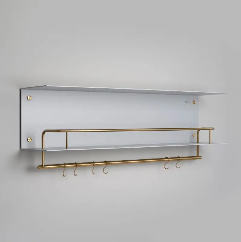 Kitchen Shelf / Hanger / Stone / Without Logo / Brass