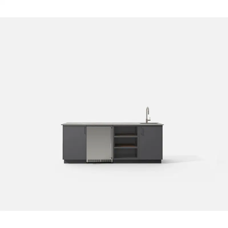 Includes: Storage Cabinets, 24" Undercounter Appliance Kit And Sink/Faucet. For More Information, See Detailed Technical Sheet.
