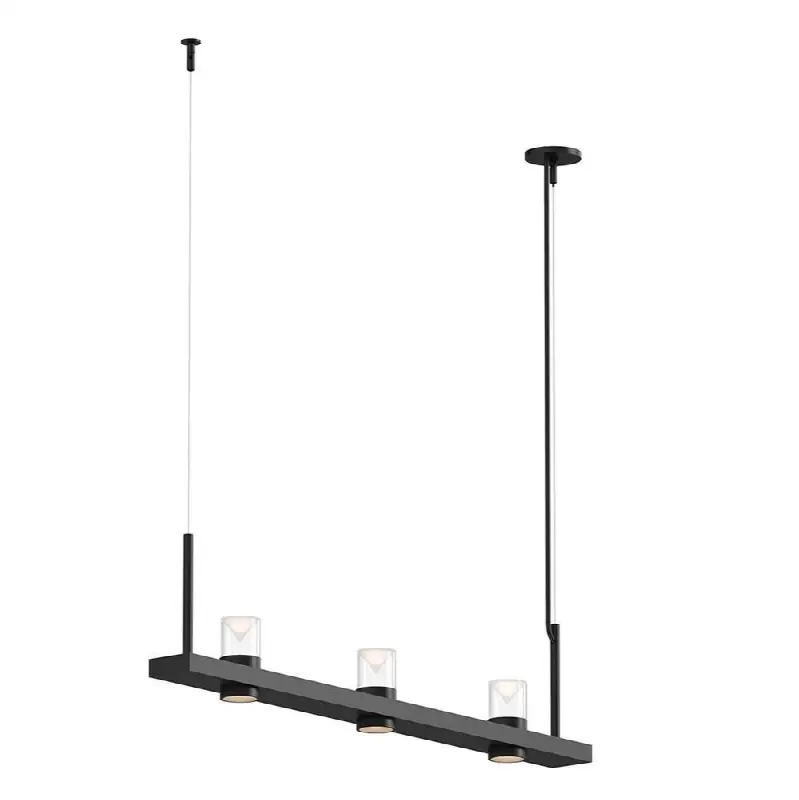 4" Linear LED Pendant with Clear w/Cone Uplight Trim