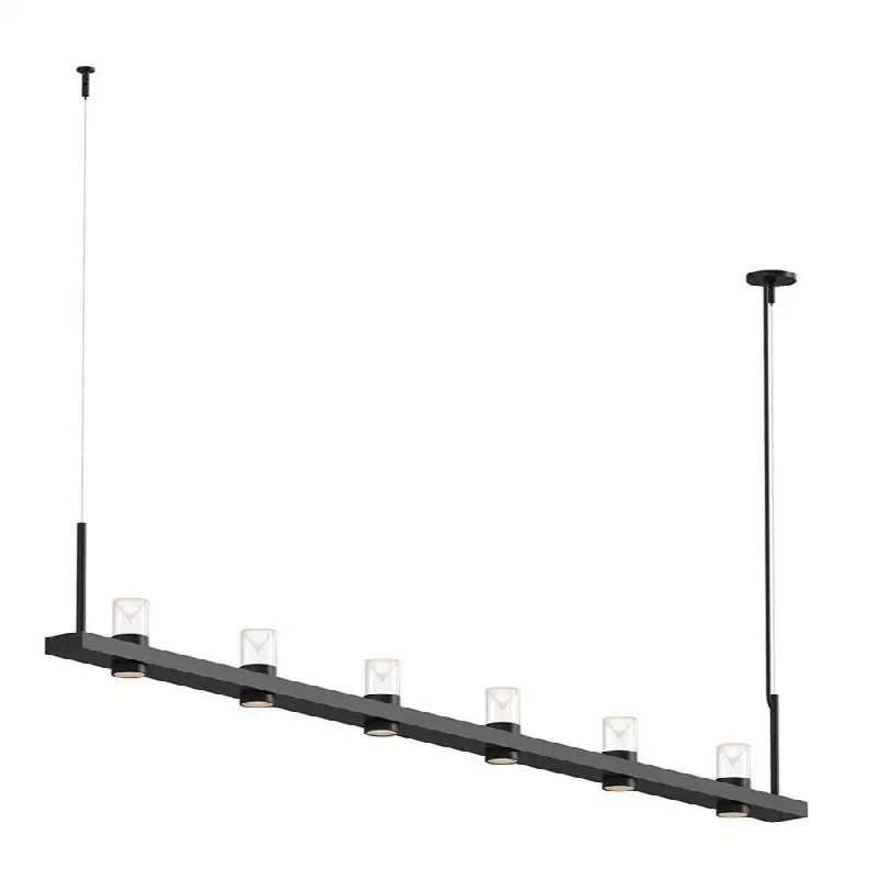 8" Linear LED Pendant with Clear w/Cone Uplight Trim
