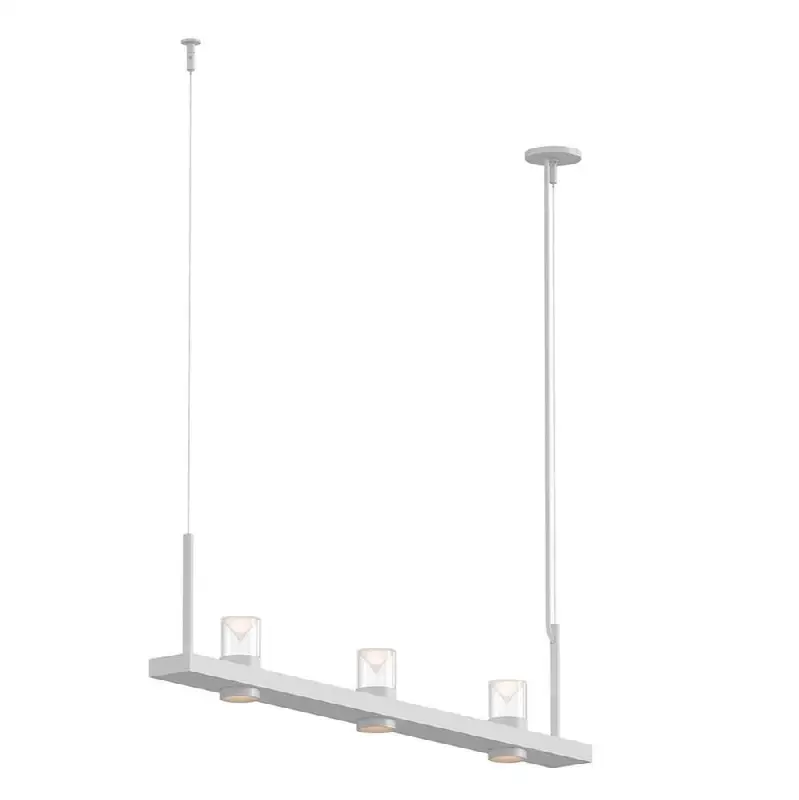 4" Linear LED Pendant with Clear w/Cone Uplight Trim