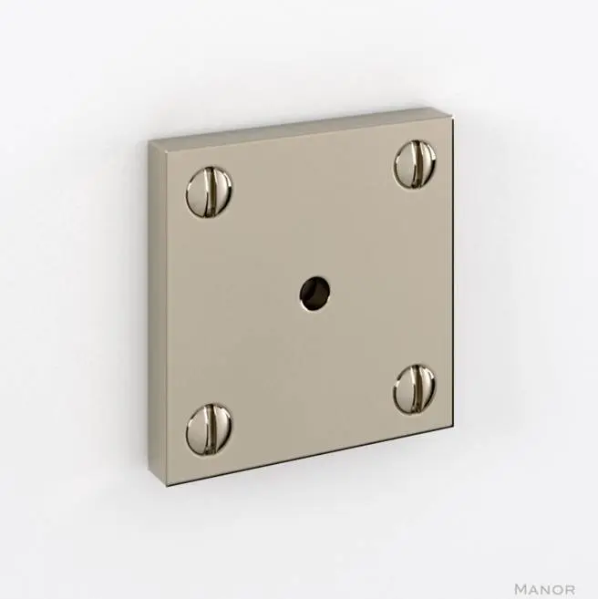 Manor 1-3/4" X 1-3/4" Square Backplate Surface Mount