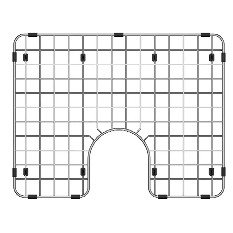 18.5 x 14.3 Polished Stainless Steel Bottom Grid for KubusX Series Sinks