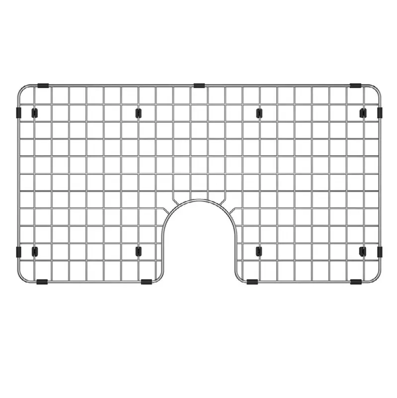 26.3 x 14.3 Polished Stainless Steel Bottom Grid for KubusX Series Sinks