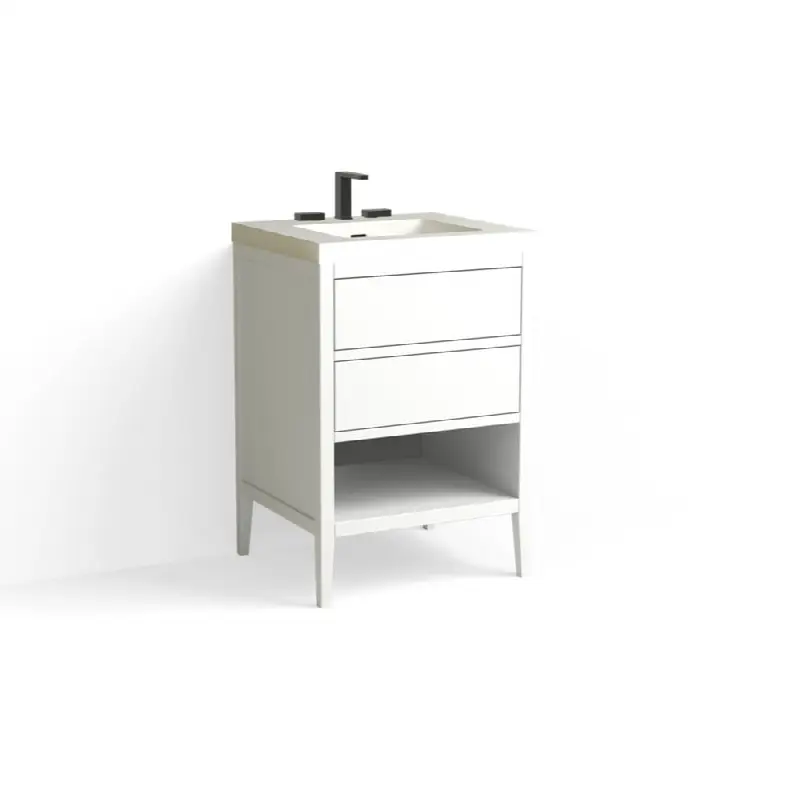 Hudson Vanity, 24"W, 34"H in P1 White