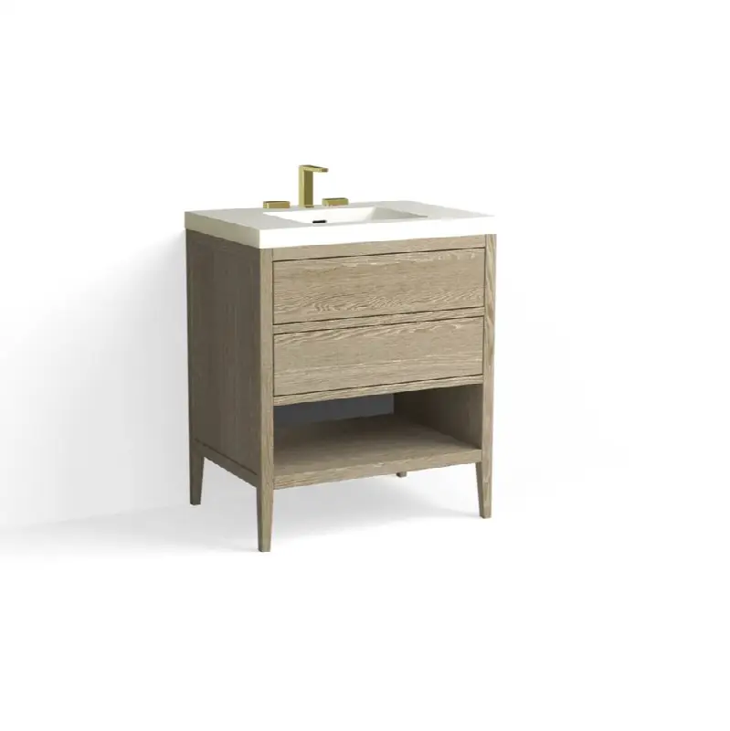 Hudson Vanity, 30"W, 34"H, in O1 Washed Oak