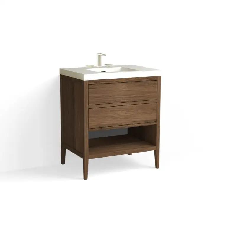 Hudson Vanity, 30"W, 34"H in Smoked Walnut