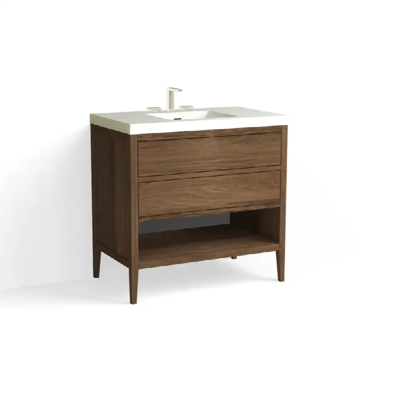 Hudson Vanity, 36"W, 34"H in Smoked Walnut