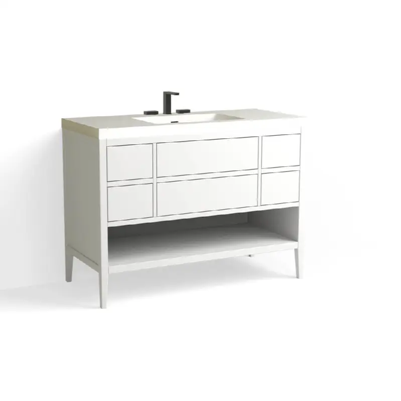 Hudson Vanity, 48"W, 34"H in P1 White