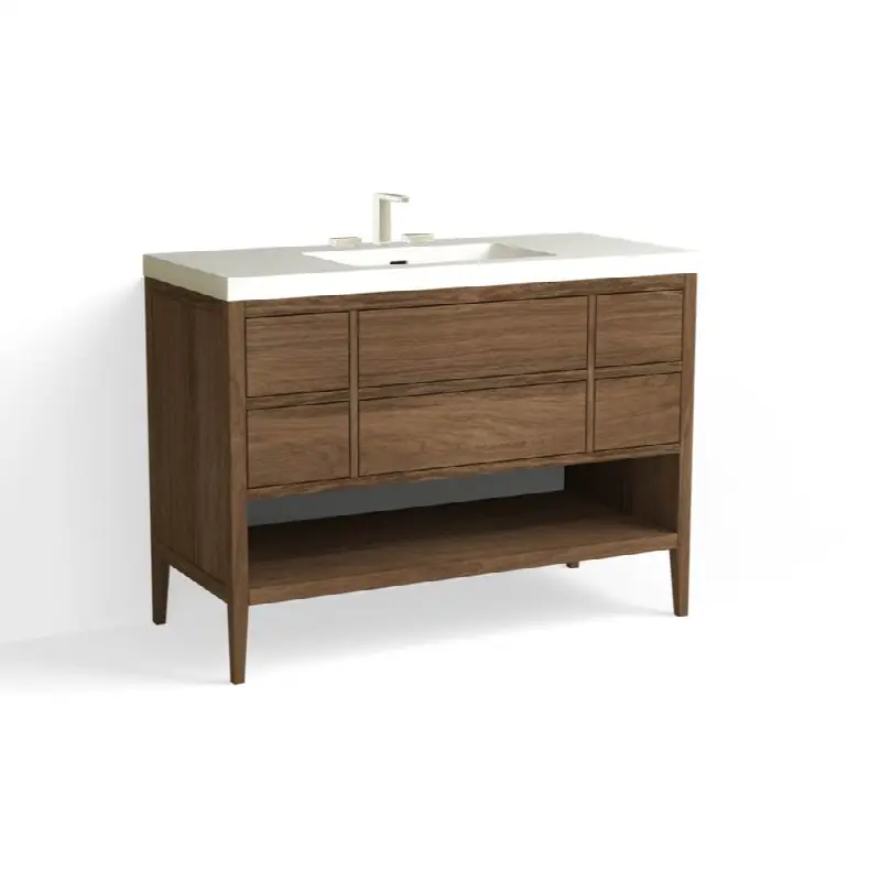 Hudson Vanity, 48"W, 34"H in Smoked Walnut