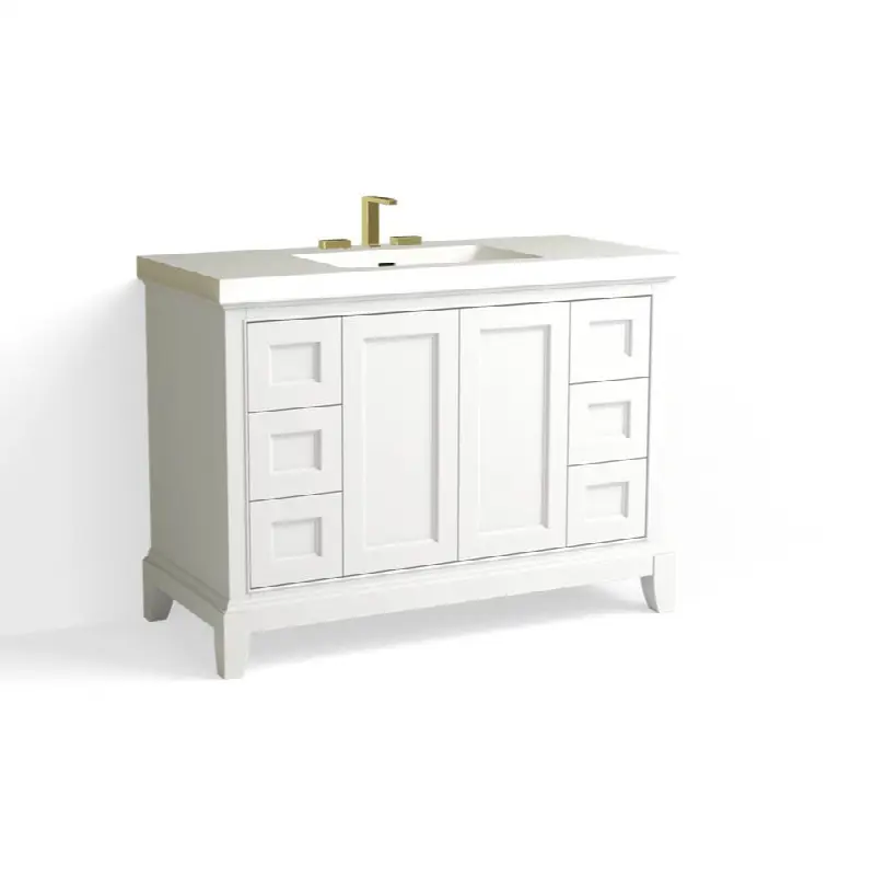 Astoria Vanity, 48"W, 34"H in P1 White