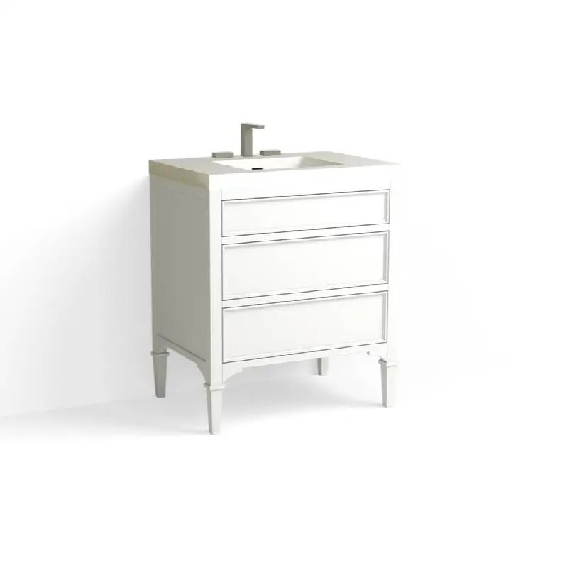Owen Vanity, 30"W, 34"H in P1 White