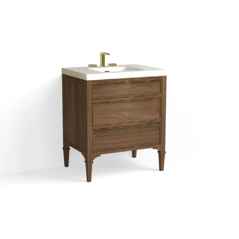 Owen Vanity, 30"W, 34"H in Smoked Walnut