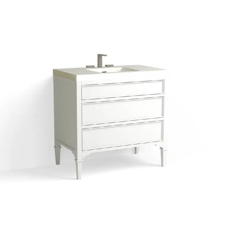 Owen Vanity, 36"W, 34"H in P1 White