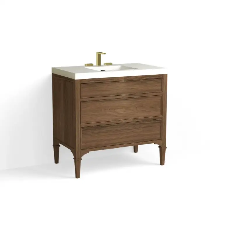 Owen Vanity, 36"W, 34"H in Smoked Walnut
