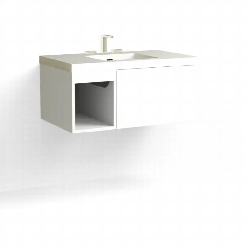 Summit Vanity, 36" Wide, 15" High in C1 White