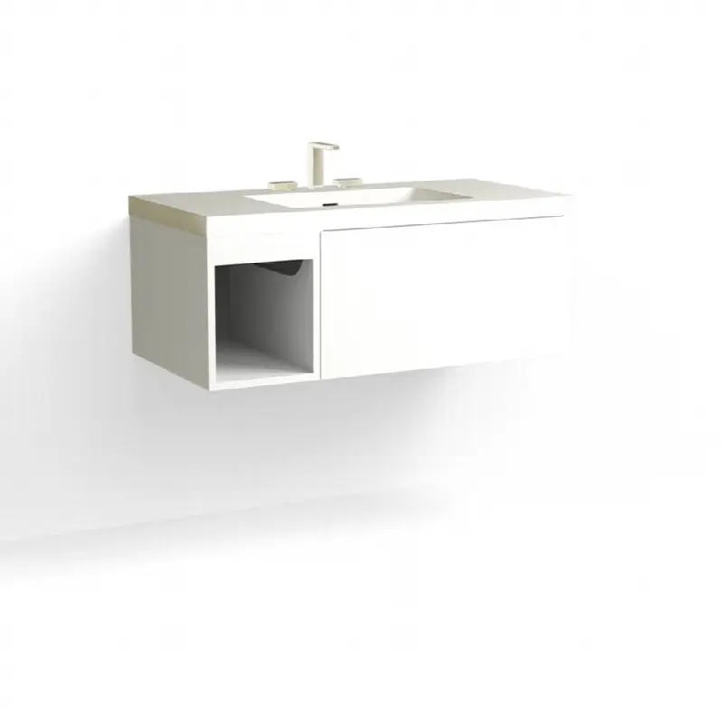 Summit Vanity, 42" Wide, 15" High in C1 White