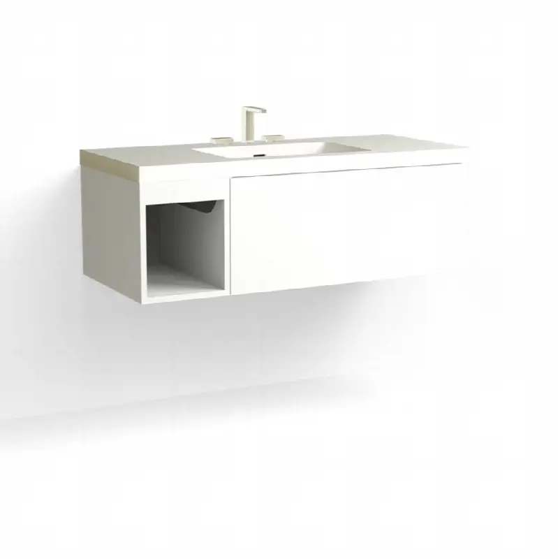 Summit Vanity, 48" Wide, 15" High in C1 White