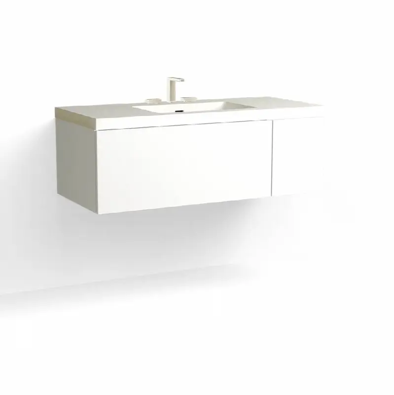 Summit Vanity, 48" Wide, 15" High in C1 White