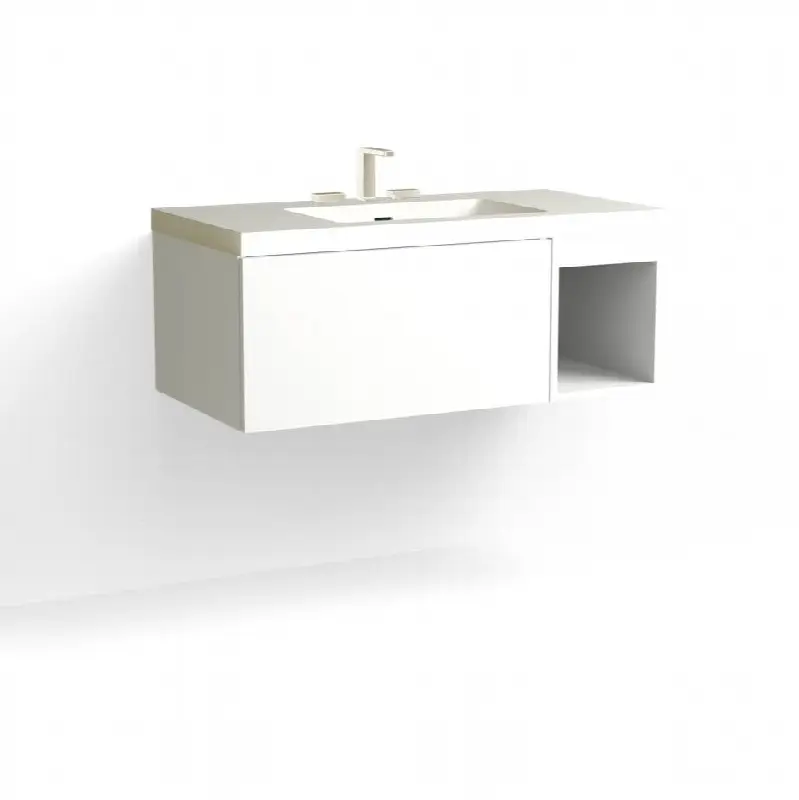 Summit Vanity, 42" Wide, 15" High in C1 White