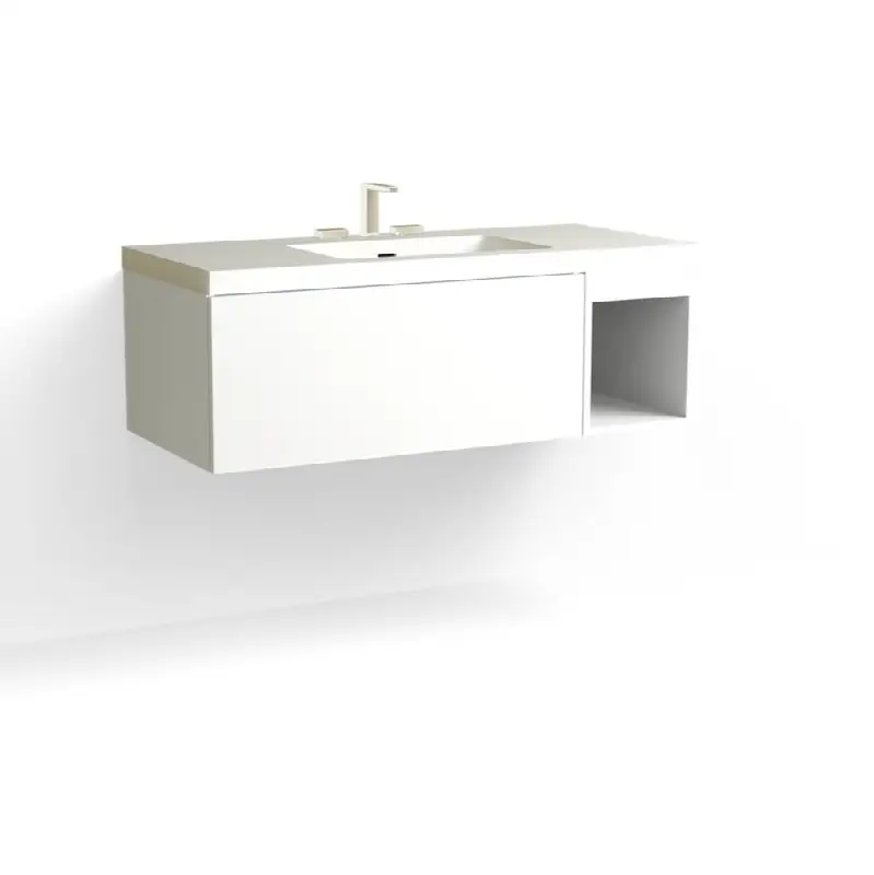 Summit Vanity, 48" Wide, 15" High in C1 White