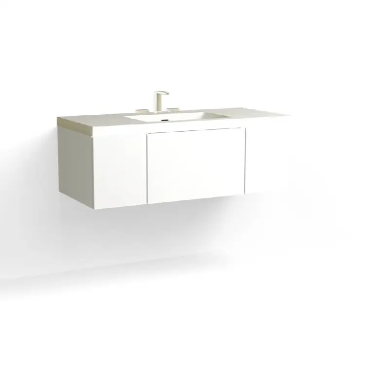 Summit Vanity, 48" Wide, 15" High in C1 White