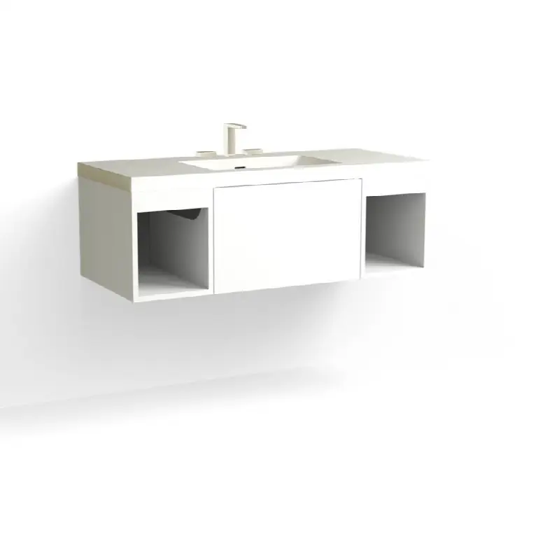 Summit Vanity, 48" Wide, 15" High in C1 White