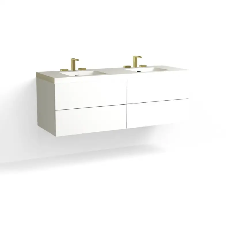 Avila Vanity, 60" Wide, 20" High in C1 White