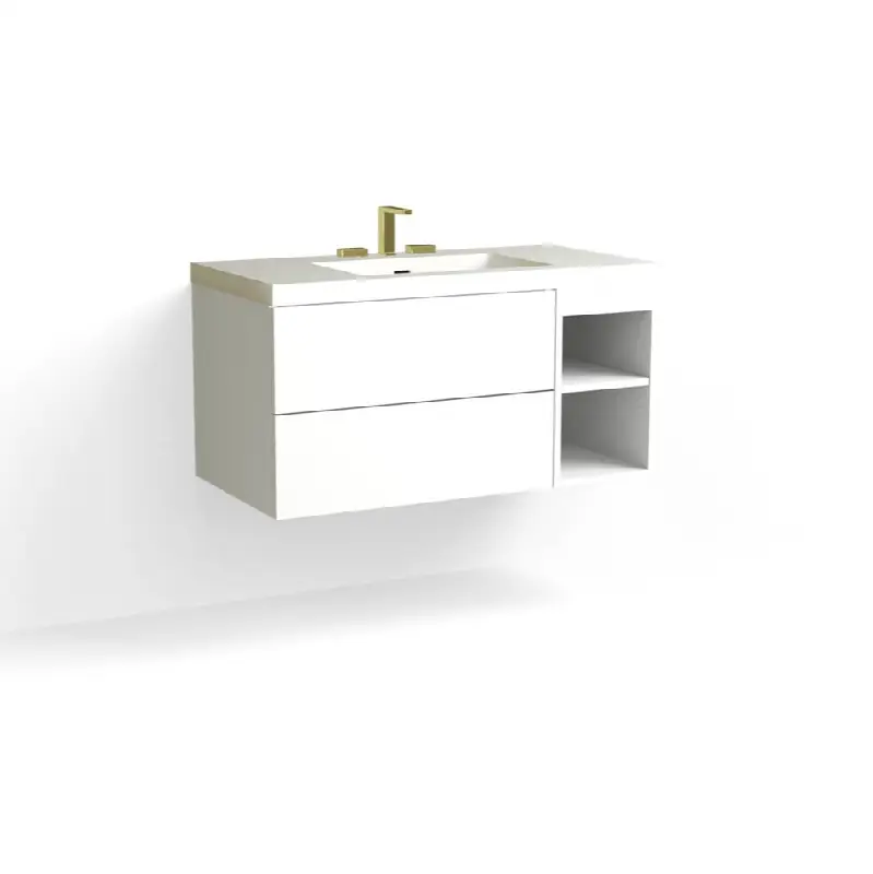 Avila Vanity, 42" Wide, 20" High in C1 White