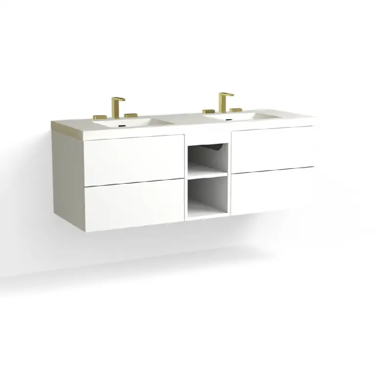 Avila Vanity, 60" Wide, 20" High in C1 White