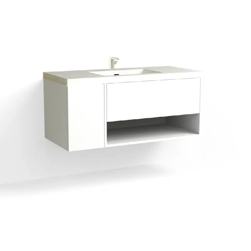 Modo Vanity, 48" Wide, 20" High in C1 White