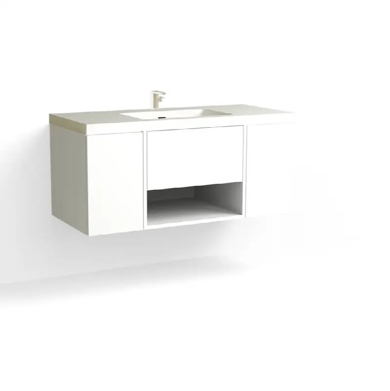 Modo Vanity, 48" Wide, 20" High in C1 White