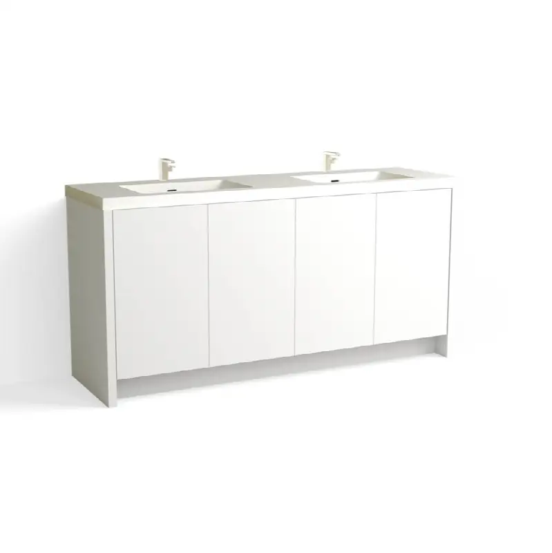 Mesa Vanity, 72" Wide, 34" High in C1 White