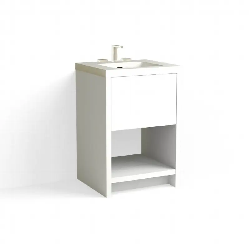 Vista Vanity, 24" Wide, 34" High in C1 White
