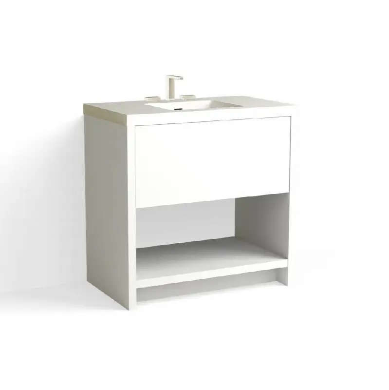 Vista Vanity, 36" Wide, 34" High in C1 White