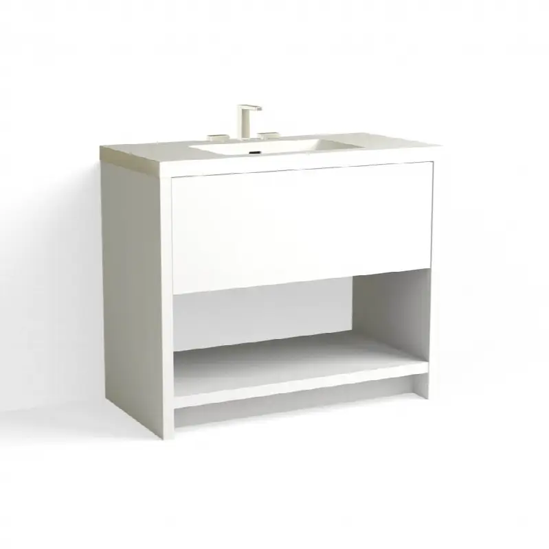 Vista Vanity, 42" Wide, 34" High in C1 White