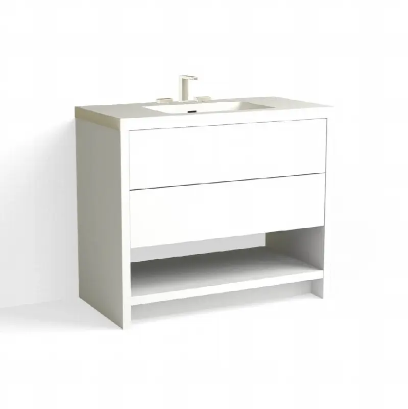 Vue Vanity, 42" Wide, 34" High in C1 White