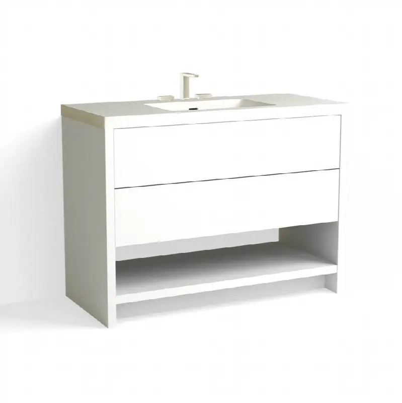 Vue Vanity, 48" Wide, 34" High in C1 White