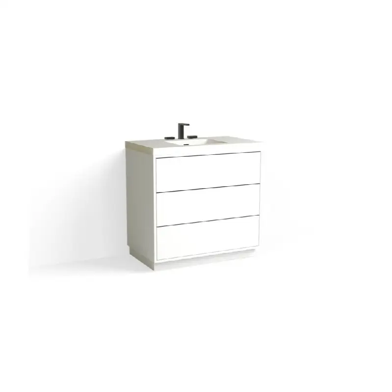 Terra Vanity, 36"W, 34"H in C1 White