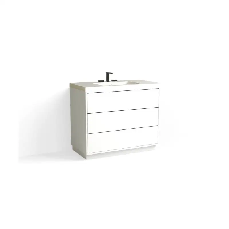 Terra Vanity, 42"W, 34"H in C1 White